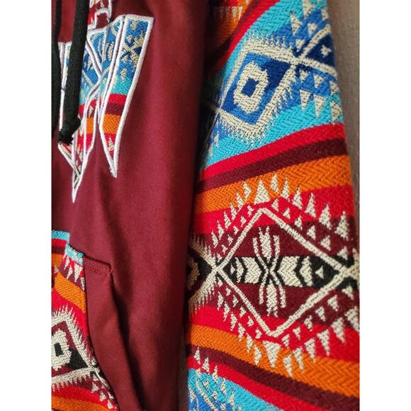 Kids Aztec Southwestern Tribal Eagle Colorful Sweatshirt Hoodie Size 6 = US Sz 7 - Picture 3 of 7